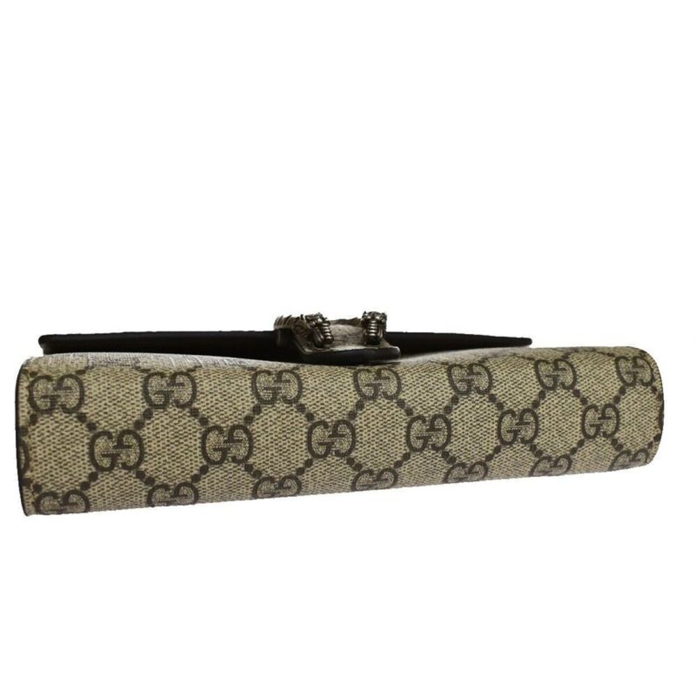 Gucci Dionysus Beige Canvas Shoulder Bag (Pre-Owned) - Picture 3 of 12